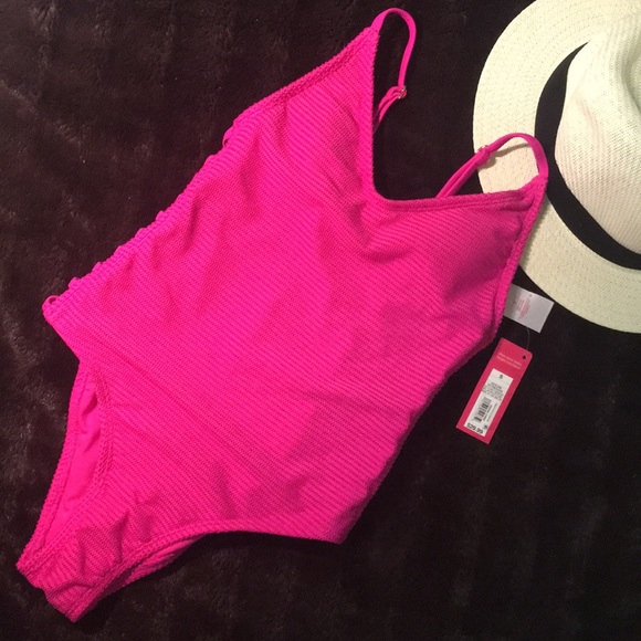 🌊Mossimo Ribbed Hot Pink One Piece S🌊 - Picture 2 of 8